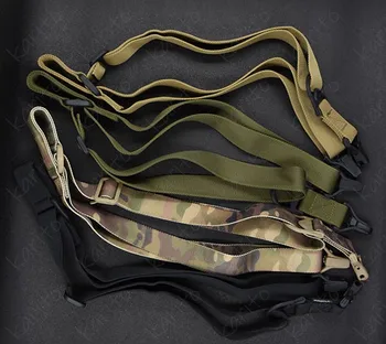

Tactical Shooting Outdoor Accessories Hunting Gun Strap Airsoft Dual Two 2 Points Rifle Sling Adjustable Nylon Multi-function