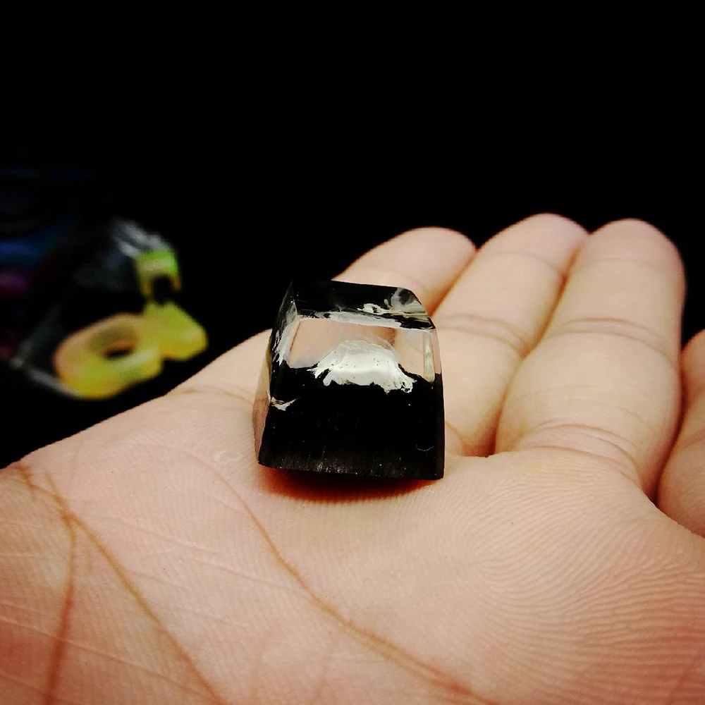 Смола без подсветки Fuji Mount Keycap Снежная гора вулканический дизайн ESC Keycap для вишневого переключателя механическая клавиатура DIY Украшение