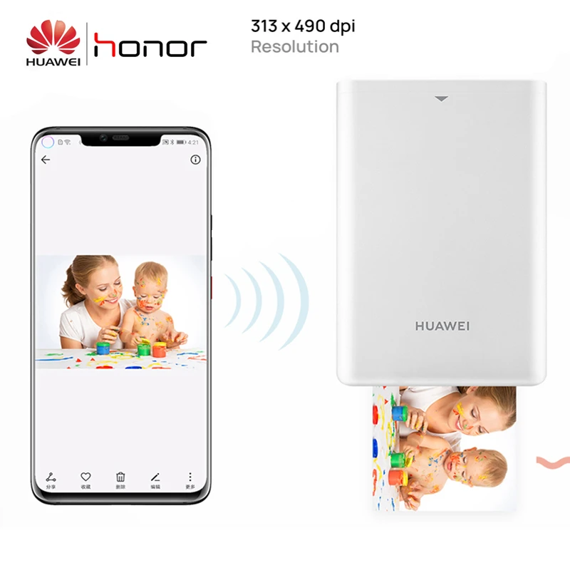Huawei – Mini imprimante Photo Portable Zink Honor, connexion Bluetooth,  téléphone Portable Android iOS, partage de partage | AliExpress