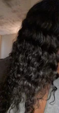 Cranberry-peluca con cierre de encaje 4x4 para mujer, cabello Remy brasileño de ondas profundas, pelucas de cabello humano con encaje frontal 13x4, línea de cabello prearrancado