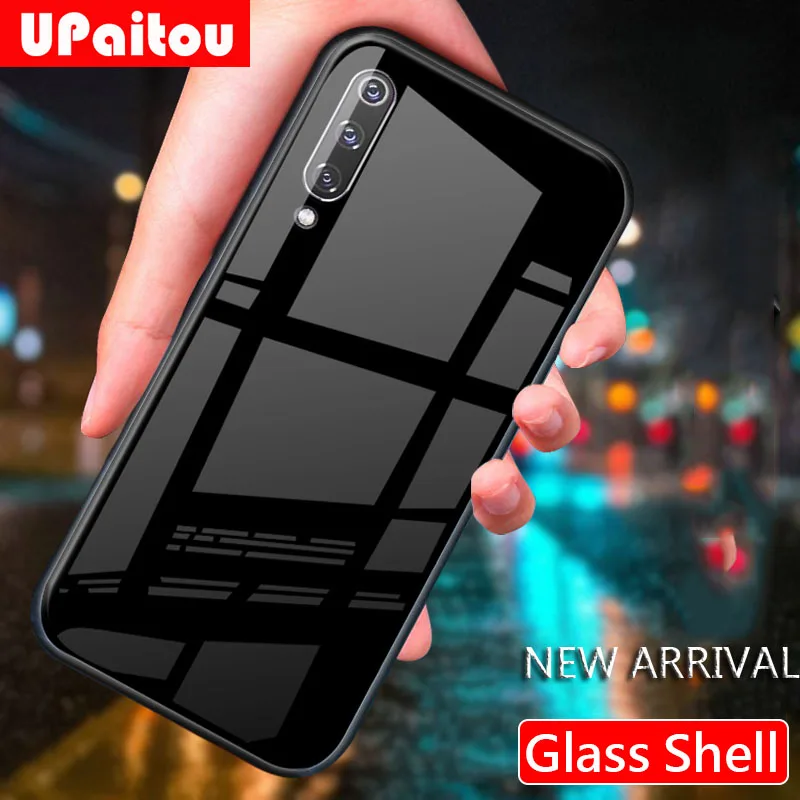 

UPaitou Tempered Glass Case for Xiaomi Mi CC9 CC9E 9T 9 8 Explore SE Pro 6 6X A2 Lite Soft TPU Edge Glass Case For Mi9T Case