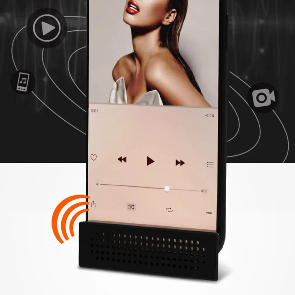 

Mobile Phone Holder Sound Reinforcement Bracket Mobile Phone Base Bracket for iPhone Samsung Huawei iPad Tablet