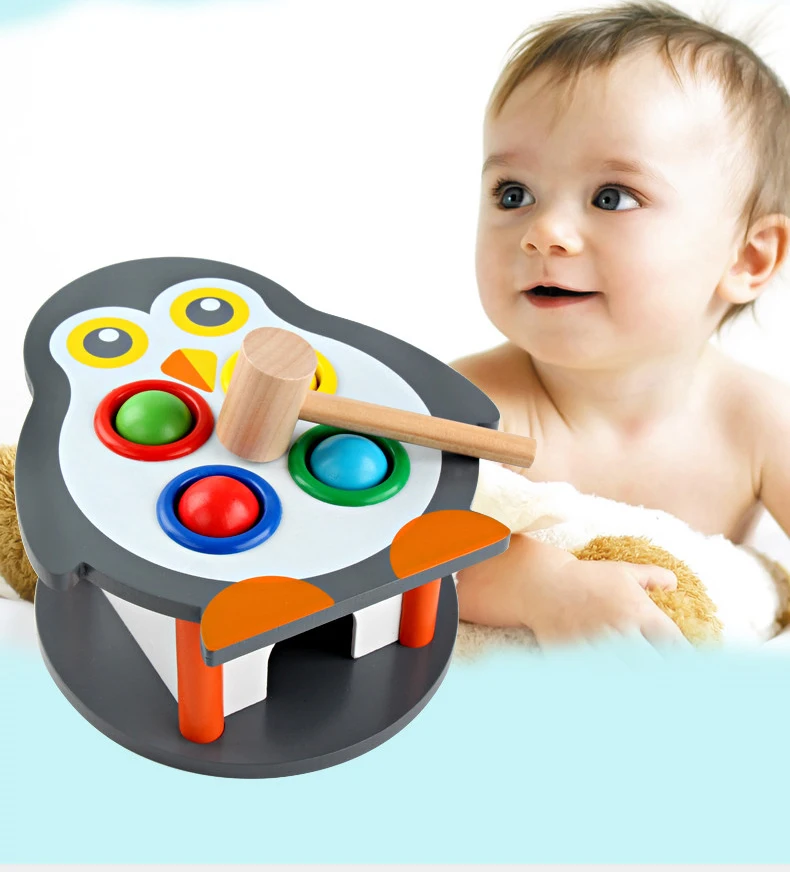 Детская игровая мышь, игрушка для маленьких девочек 0-1 лет, головоломка для детей 2-3 лет, Большая деревянная игрушка для мальчиков и девочек