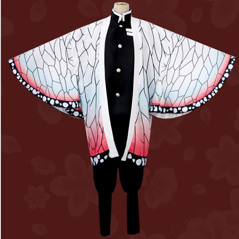 Аниме Demon Slayer: Kimetsu no Yaiba Косплей Костюм Kochou Shinobu униформа косплей для взрослых мужчин и женщин костюм на Хэллоуин