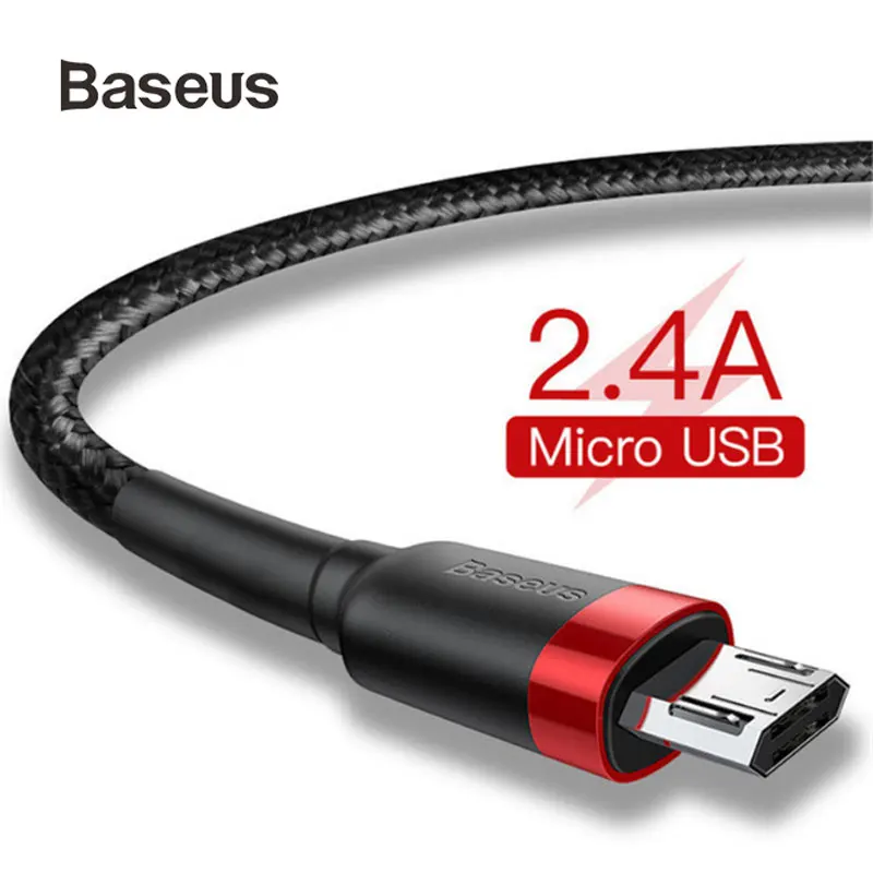 

Baseus Micro USB Cable For Xiaomi Redmi Reversible 0.5M 1M 2M 3M Micro USB Charger Data Cable For Samsung Phones Fast Charging