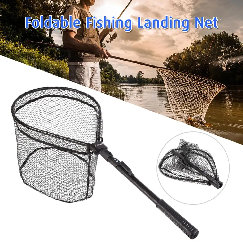 

Aluminum Alloy Retractable Fishing Net Telescoping Landing Net Pole Folding Landing Net For Fly Fishing Accessories