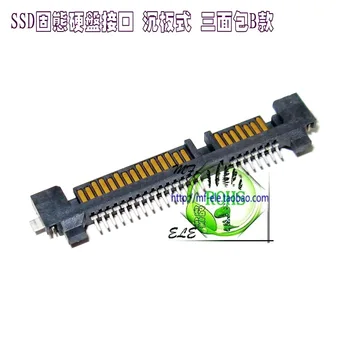 

SATA Interface Socket SSD Solid State Hard Drive Carrier 7 15P Public Seat Slab Patch Type Three Bread B