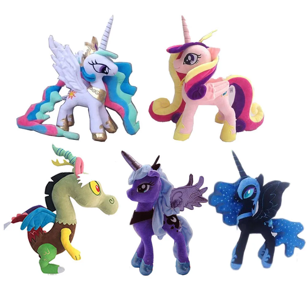 

My Little Pony Toy Rainbow Unicorn Horse Toy Pegasus Stuffed Plush Toys Gifts for Girls 40cm Anime Figure Toys for Children