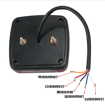 

12V Car Tail Light 2pcs Turn Signal License plate Lamp Universal Left+right