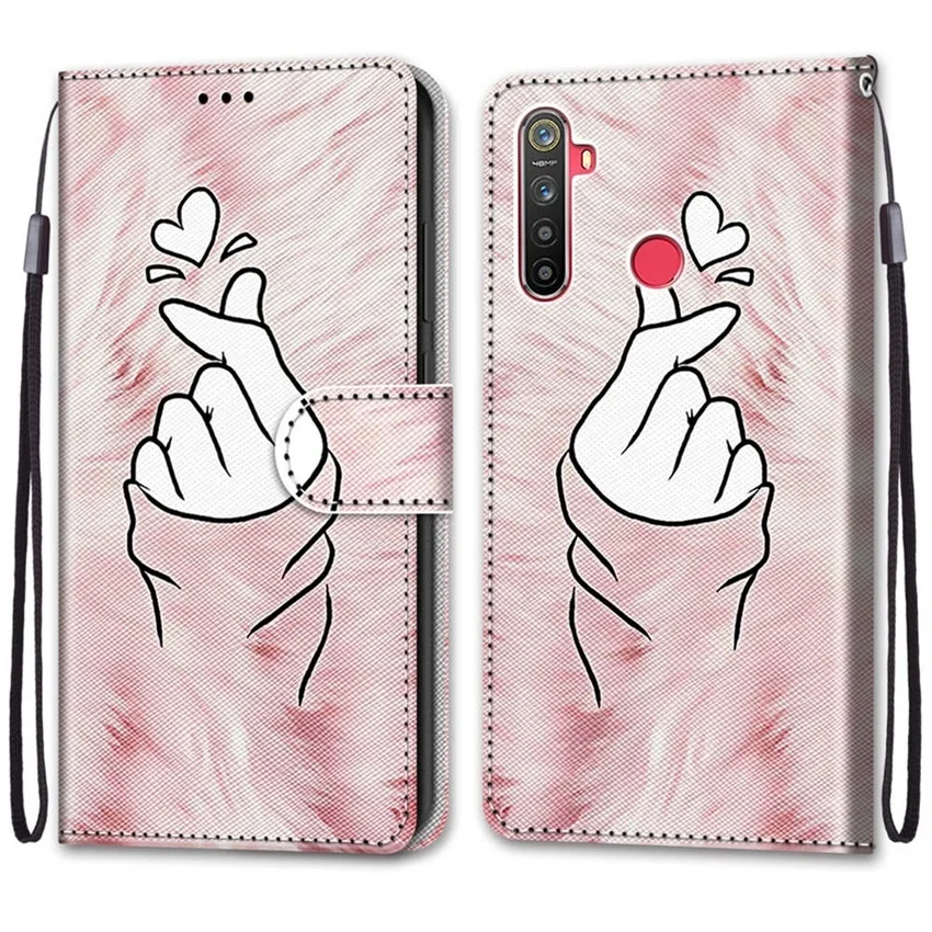 Realme 5,5s,5i,C3,C3i,6i,Narzo10,10A,20A #B12粉毛手比心 -1.jpg_.webp