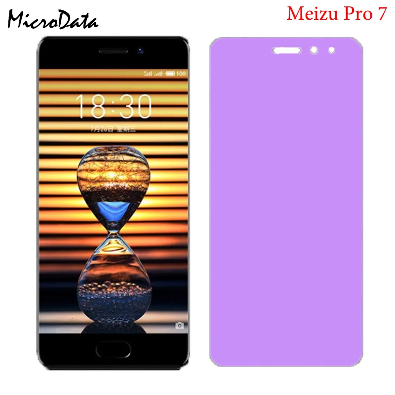 MicroData анти-синее матовое закаленное стекло для Meizu Pro 7 Plus Защитная пленка экрана