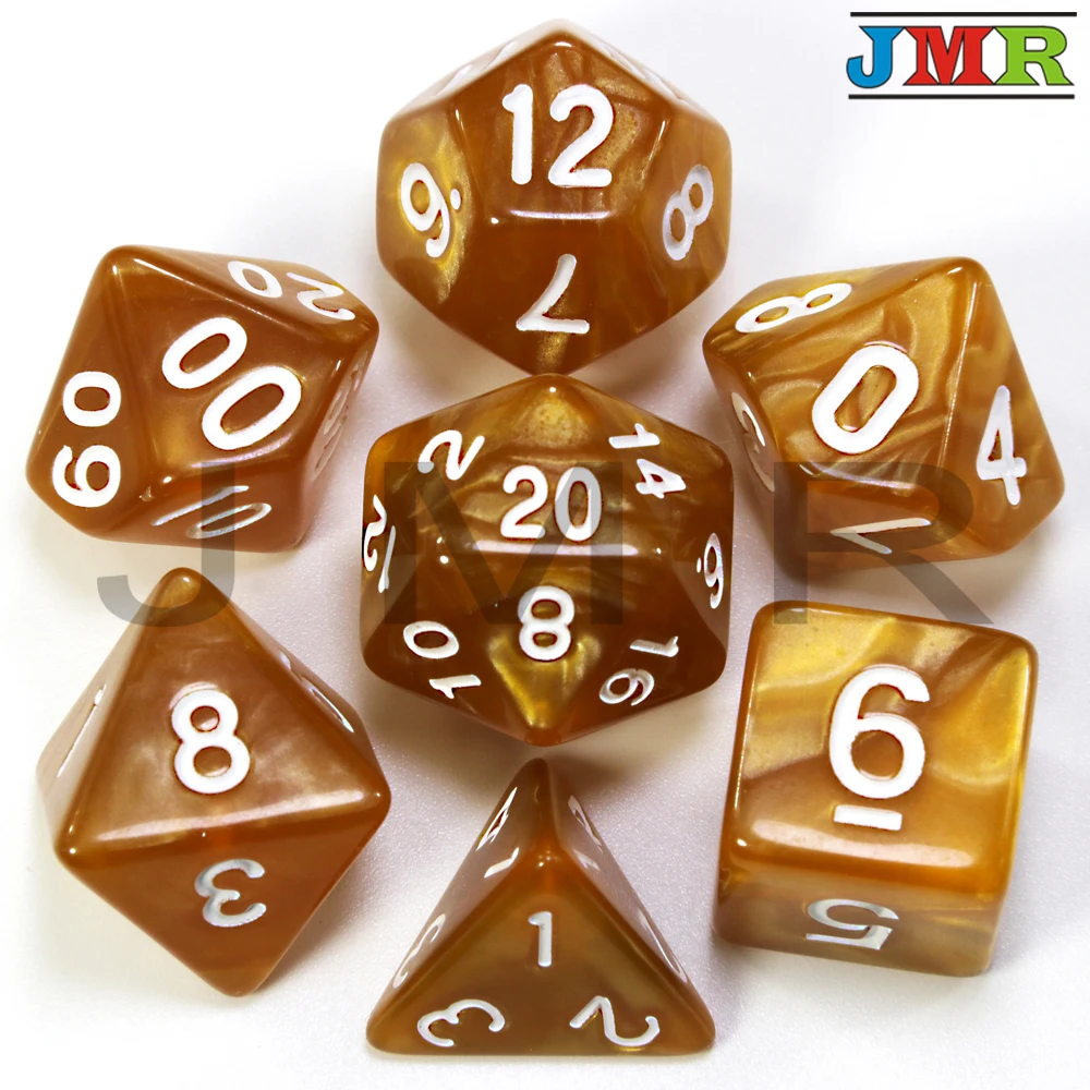 Dados De Rpg 7 шт./компл. многогранные RPG игры мраморный эффект кости D4-D20 мульти стороны кости Поп для подземелья и Драконов
