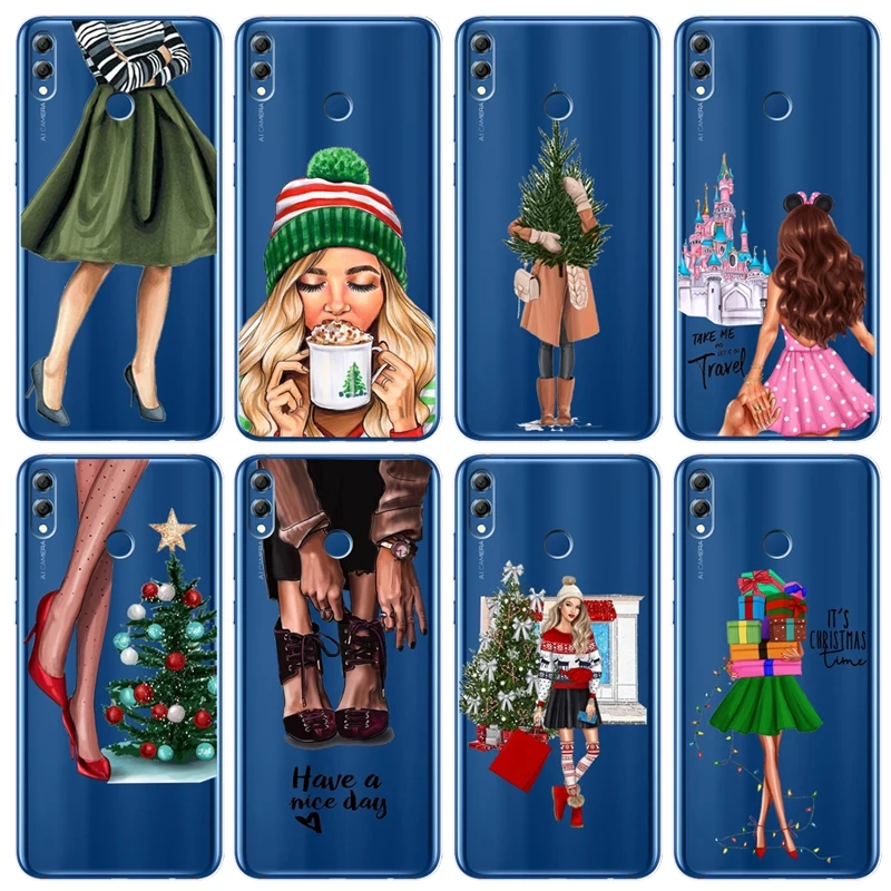Модный чехол для телефона с рождественской елкой Huawei P20 Lite Pro P30 P8Lite P9Lite 2017 P Smart P10 |