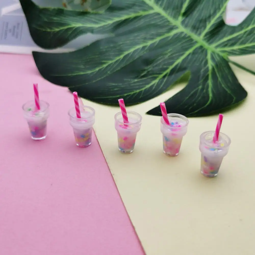 10pcs/pack Milk Color Fun Resin Charms Pendant Plastic Charms for DIY Jewelry Making