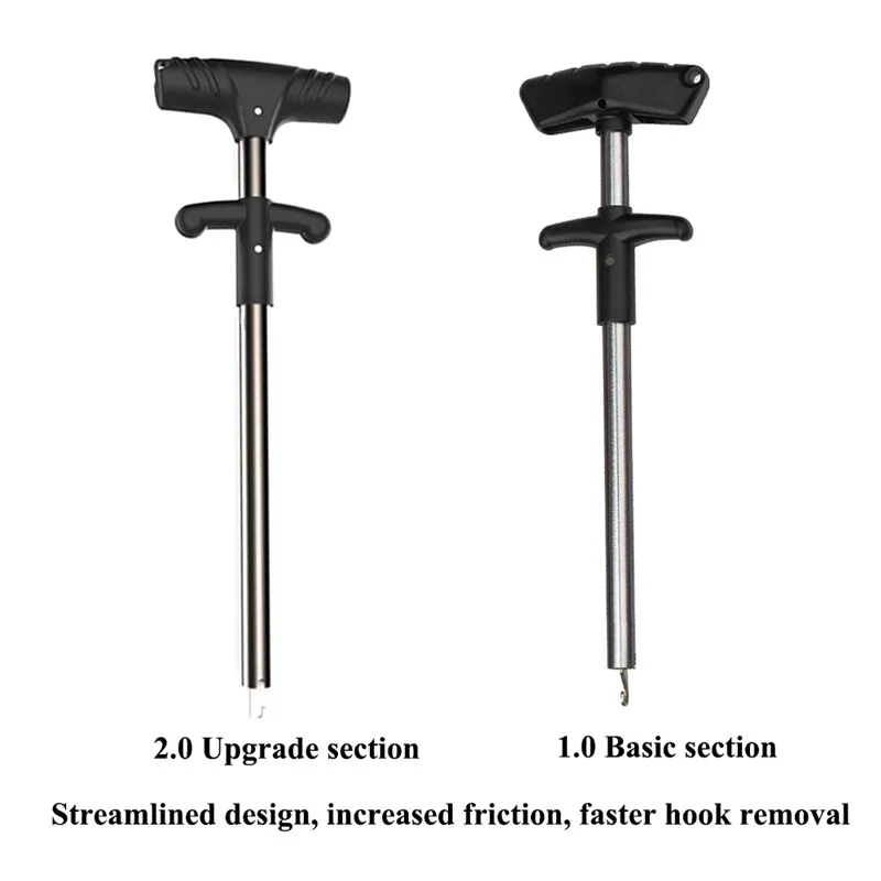Рыболовный легкий рыболовный крючок для удаления выдавливаемых рыболовных крючков новые рыболовные инструменты для минимизации травм алюминиевая трубка