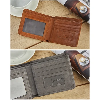 

Travel Anti Lost Short Type USB Charging Men Wallet Locator Retro Finder Bluetooth Smart Compartment Solid Storage Outdoor