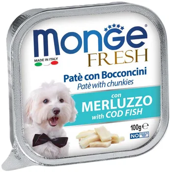 

MONGE MONGE DOG FRESH Pate for adult dogs with cod 100g