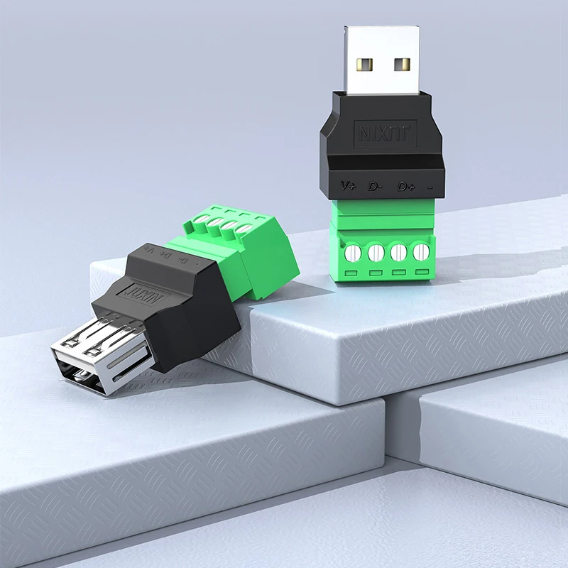 1 шт. 4 контактный разъем USB 2 0 типа A штекер гнездо с защитным разъемом для