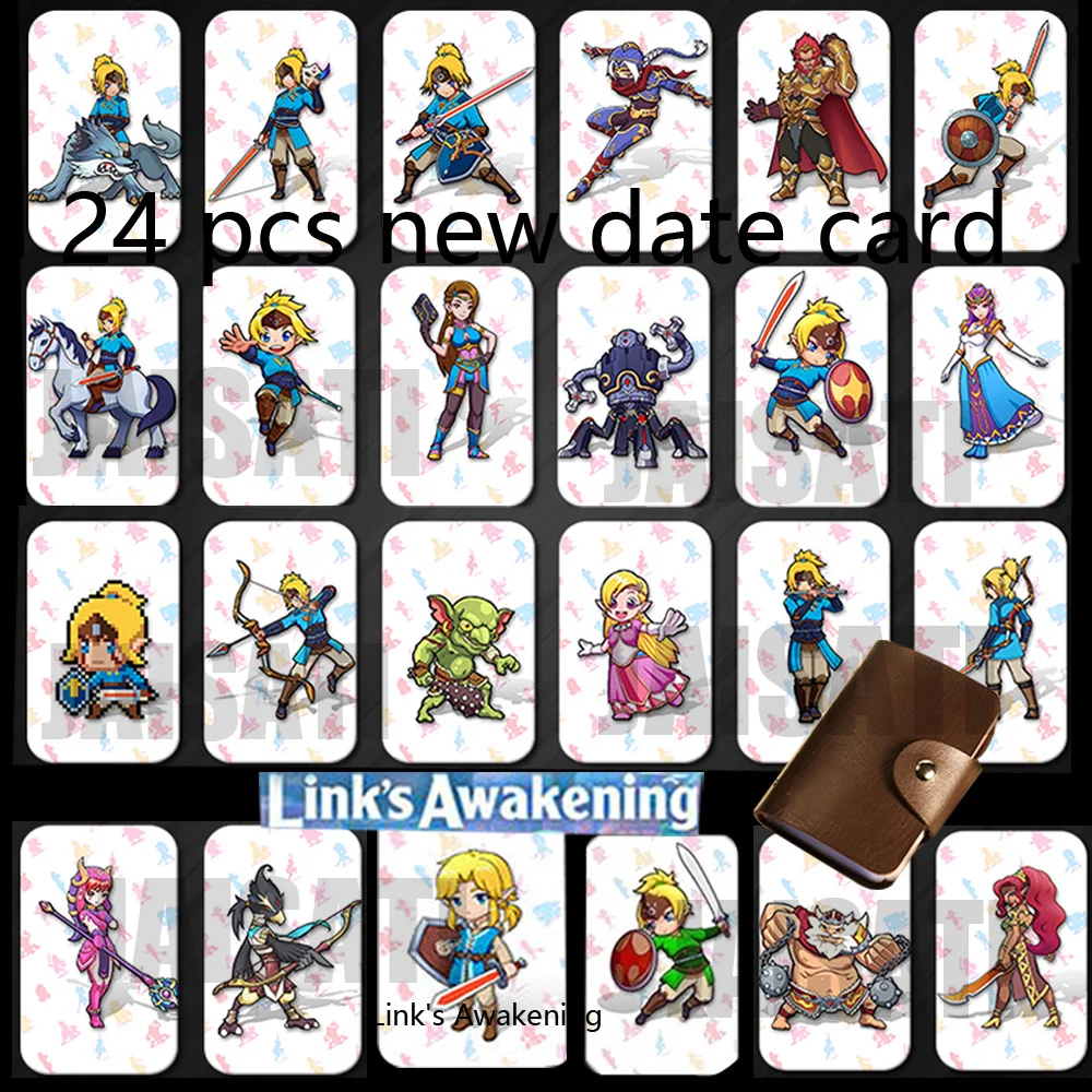 24 Zelda card 24 шт. NTAG215 Zelda NFC карта 20 Heart Wolf Revali Mipha Daruk Urbosa для amiibo игры Легенда дыхания диких NS переключатель - Цвет: 24 Zelda card