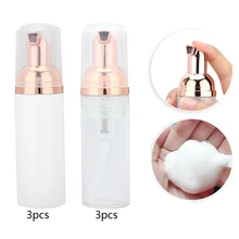 3 pçs portátil profissional cílios extensão espuma mais limpo vazio recarregável garrafa shampoo loção recipiente ferramenta de armazenamento garrafa