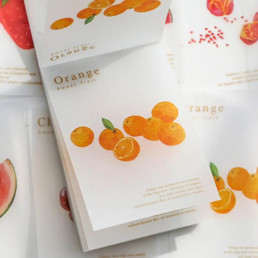 

Mini Fruits Ocean Handbook Notepad Paper Sticky Notes Flower Diary Memo Translucent Stationary Decorative Flakes Pad Scrapb O0G3