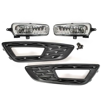 

Front Bumper Grille Driving Fog Lights for Ford Focus 2015-2018 DRL Driving Light Frame Decoration