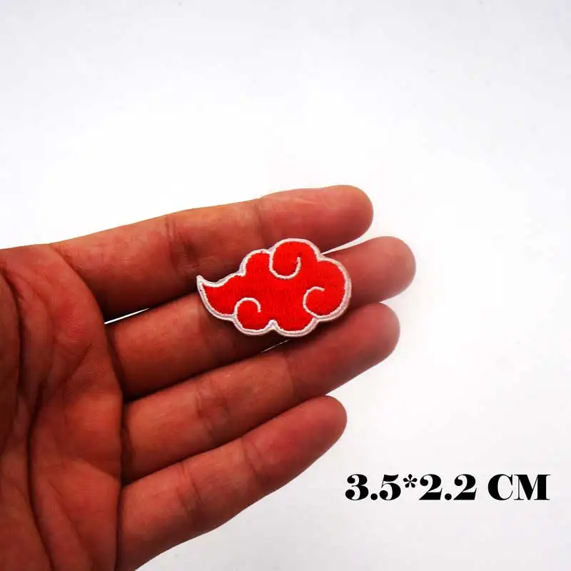 Japanese Akatsuki Logo Red cloud вышитые термоклейкие Патчи мультфильм милый стиль DIY детская
