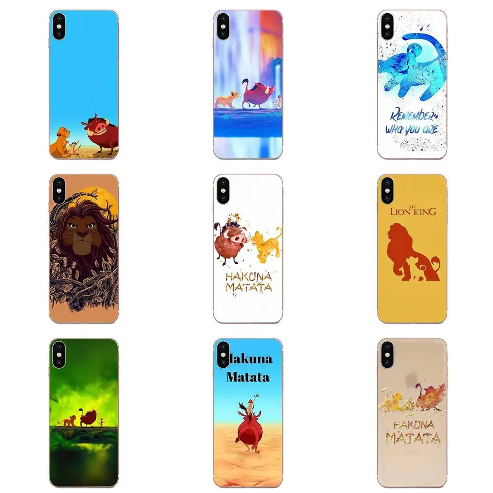 Мягкий протектор Hakuna Matata Lion King для Xiaomi CC9E Mi3 Mi4 Mi4i Mi5 Mi 5S 6 6X 8 9 SE Play Plus Pro Lite A1 Mix 2 Note