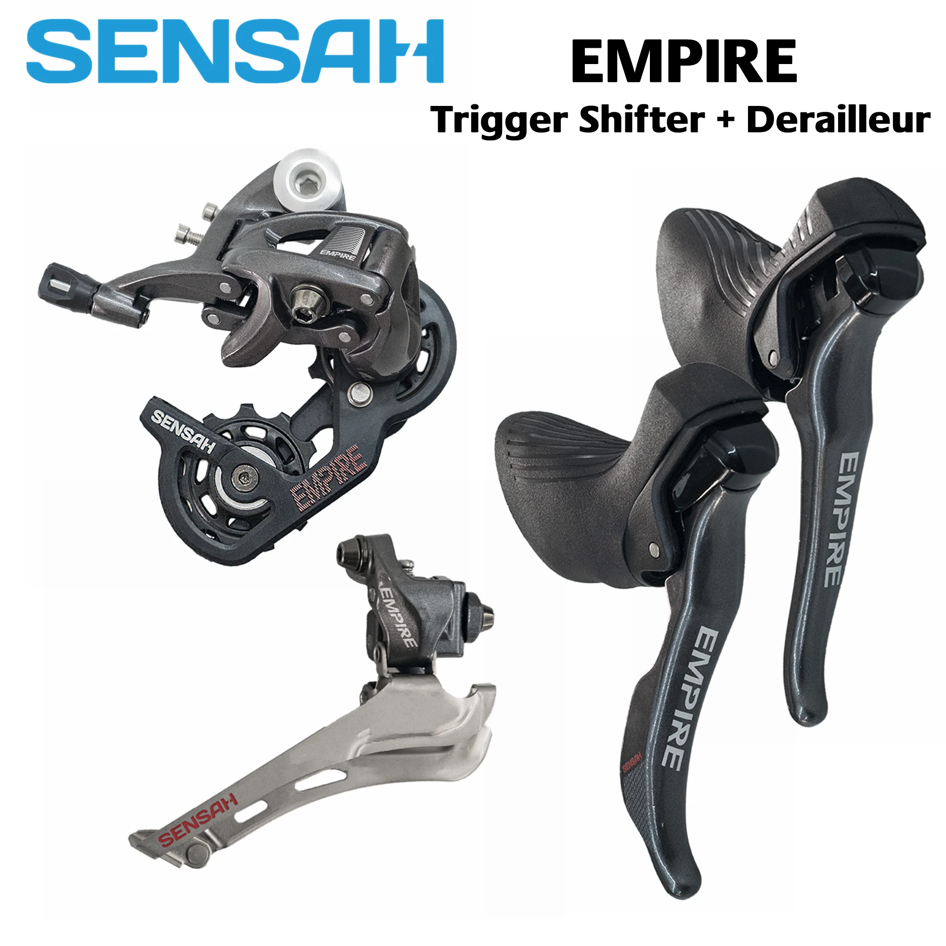 

Sensah Empire 2x11 Speed, 22nd Groupset Road, Shifter Deviators + Back Fork Derailleurs 5800, R7000