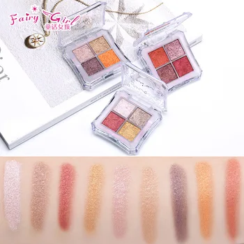 

Fairygirl wet eye shadow is exquisite fairy girl four color break anticorona makeup wine red sunset