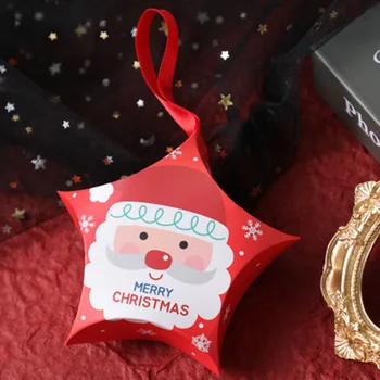

7.5*7.5cm Candy Boxes Cookies Package Xmas Christmas Decoration Party Gift