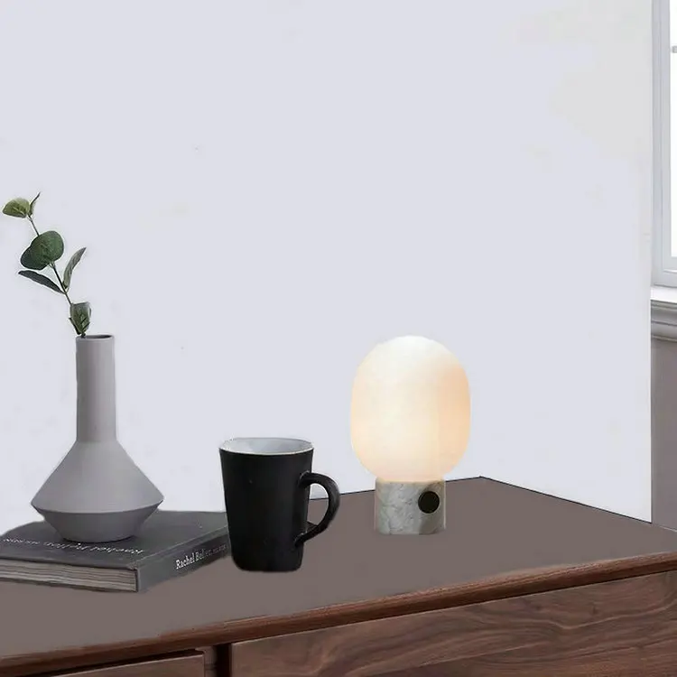 Минималистичный Скандинавский дизайн мраморный G9 светодиодный прикроватный столик лампа для спальни гостиной Личный офис кофе внутренний Декор лампы