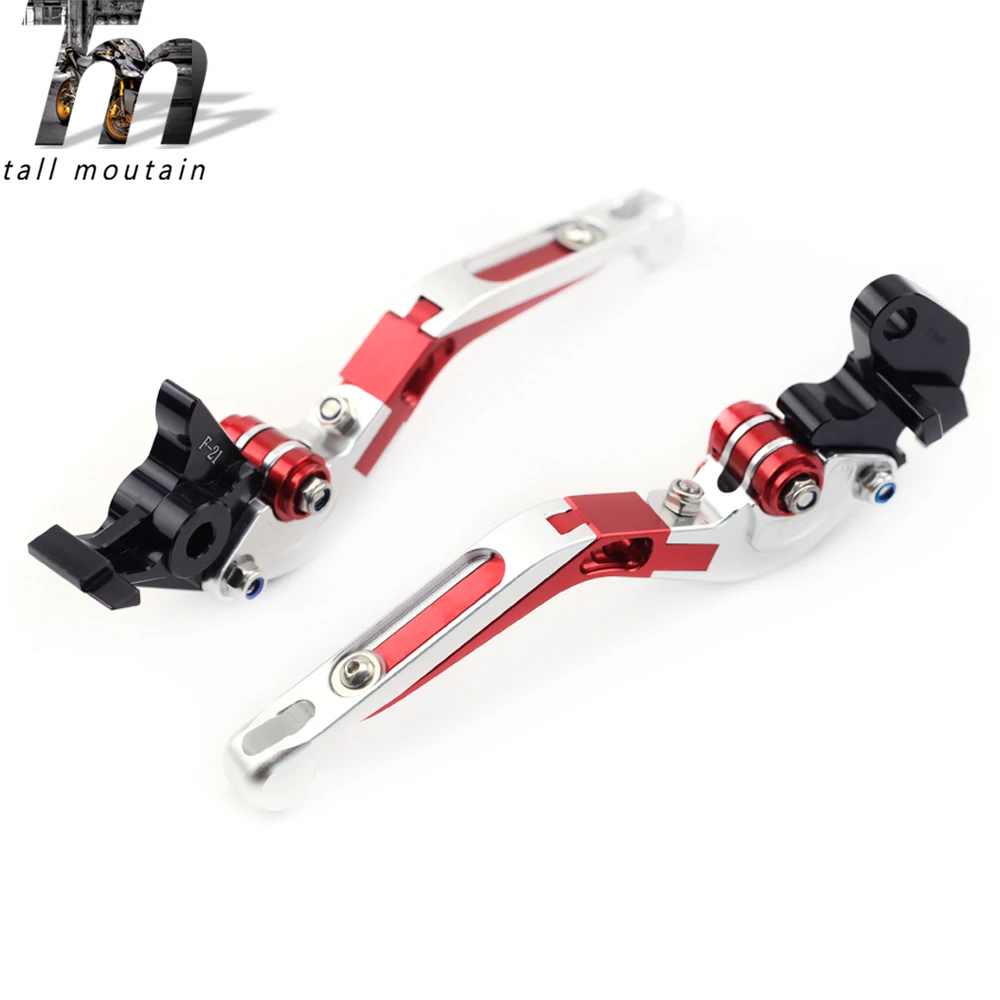 Тормозной рычаг сцепления для YAMAHA YZFR1 YZF-R1 2004-2008 05 06 07 серебристый+ красный мотоцикл Регулируемый складной выдвижной логотип YZF R1