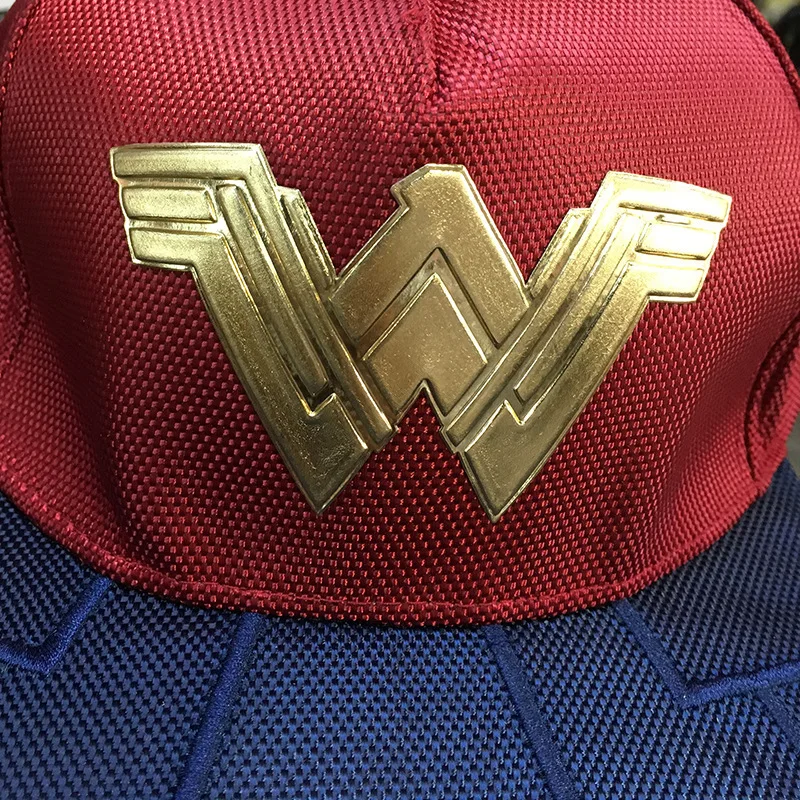 Высококачественная полиуретановая бейсболка с супергероями wonder woman, Кепка с логотипом wonder woman, Регулируемая Кепка в стиле хип-хоп, подарок для косплея