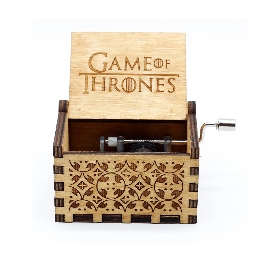 Game of Throne Деревянная музыкальная шкатулка с ручными коленями, королевская богемная Музыкальная шкатулка с рапсодой, игра трона, подарок, ты мой Солнечный свет - Цвет: Game of Throne