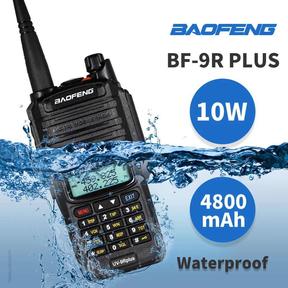 Высокомощная рация Baofeng UV-9R Plus Водонепроницаемая IP68 VHF UHF двухсторонняя UV9R