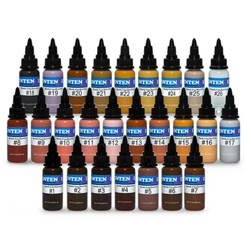 

Dropshipping 14 Color Set Professional Tattoo Ink Body Art Tattoo Paint Set Permanent Makeup Tatoo Color Eyebrow Pigment Kit