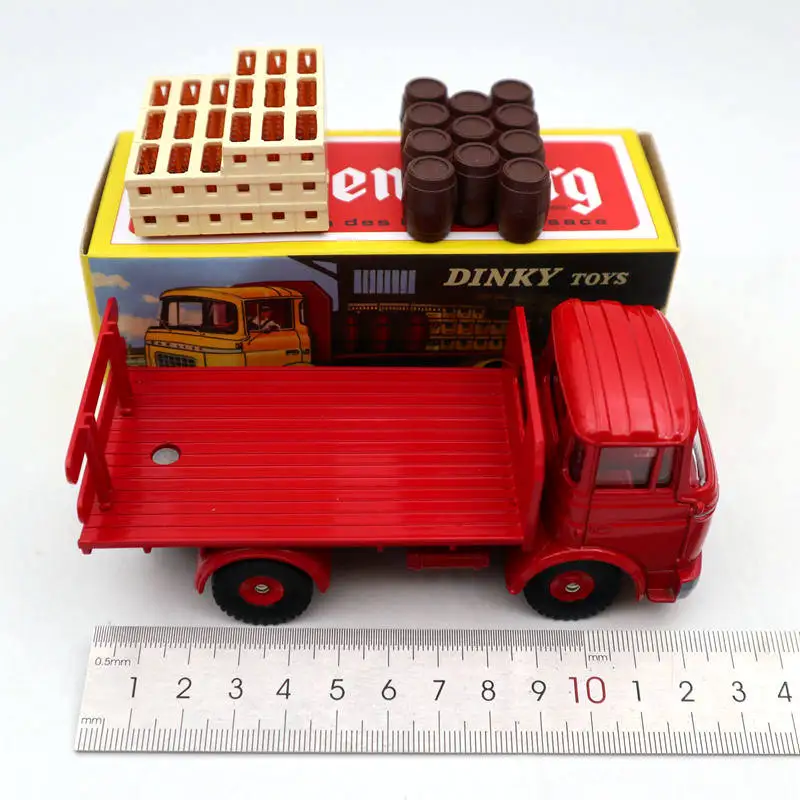 Atlas Dinky toys 588 Plateau Brasseur Berliet GAK Camion Red Diecast Модели Коллекции грузовиков|Наземный