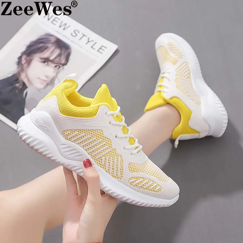 

2019 Autumn New Women Vulcanized Shoes Light Sneakers Female Mesh Small White Shoes Female Travel Casual Shoes Zapatillas Mujer