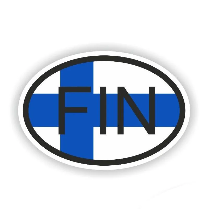 

Creative Finland FIN Car Stickers Styling Motorcycles Bumper Window Cover Scratches Decal Decoration Car Accessories KK 15*10cm