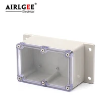 120*81*65mmIP65 прозрачный водонепроницаемый пластиковый чехол ABS/PC распределительная коробка электрический блок выключателей с фиксированной установкой серый