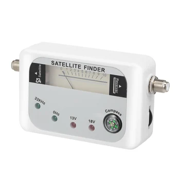 

9508 Satellite Signal Finder Portable Digital Signal Finder TV Receiver with Compass Pointer LED Indicator Lamp Satellite Finder