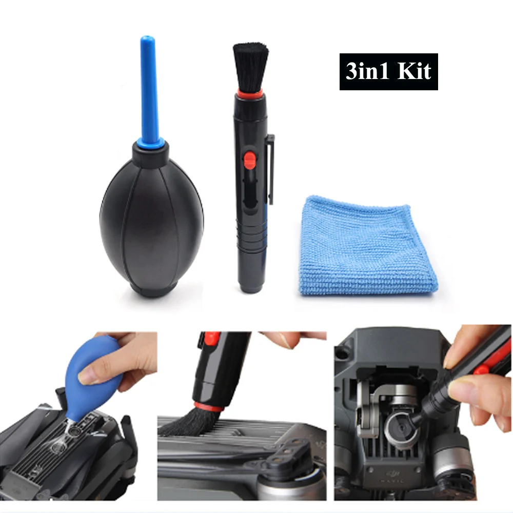 Cleaning kit Air Blower Cloth Gimbal Brush Dust Lens Screen Cleaning Tool DJI Neo/Mavic 3/FPV/Mini 4 Pro/Air 3 2S/Avata/4K drone accessories drone repair parts drone accessories case
