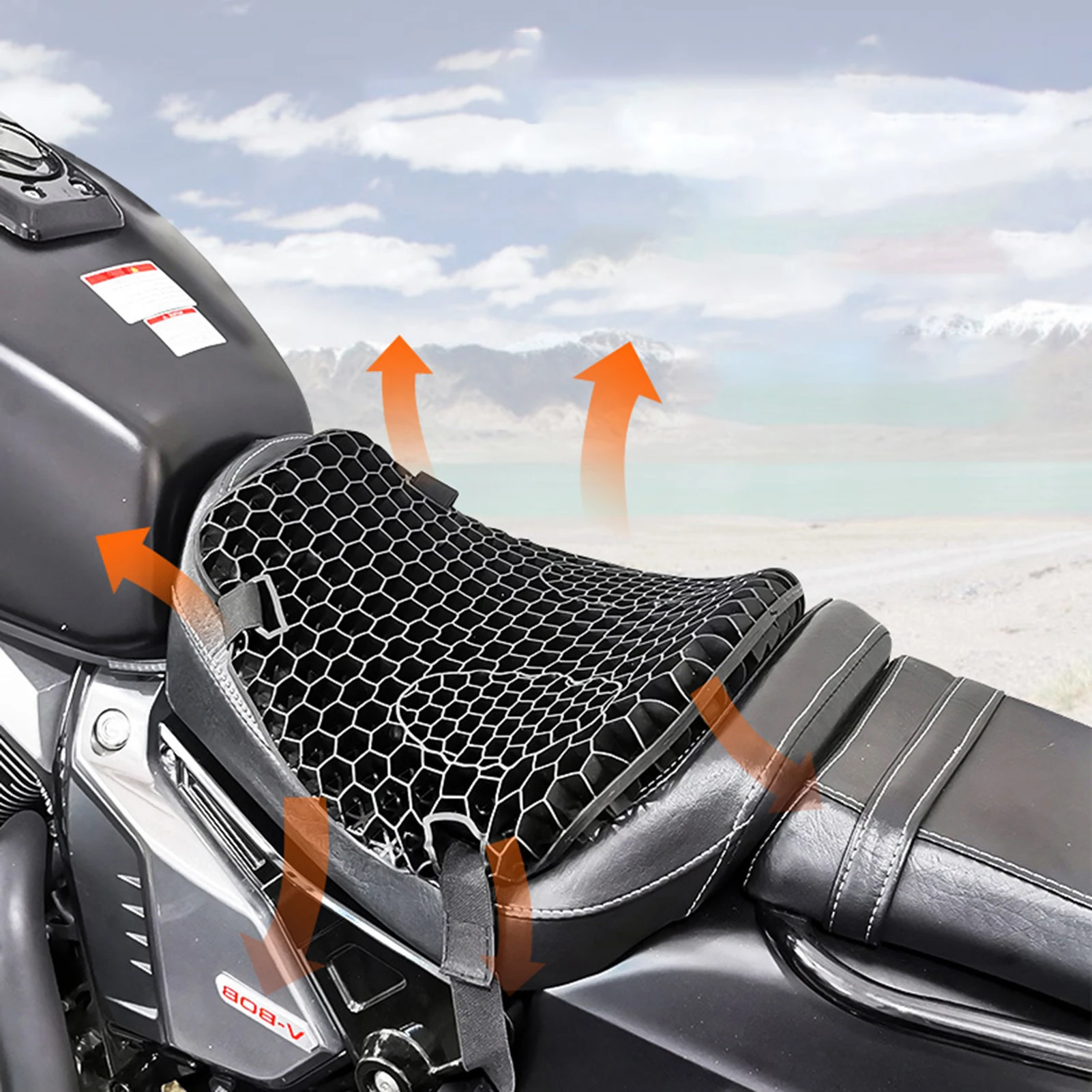 Uniwersalna poduszka motocyklowa o strukturze plastra miodu 3D odporna na  wstrząsy oddychająca galaretka poduszka żelowa do motocykla Electromobile|  | - AliExpress