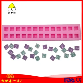 

than 26 Lettered Fondant Silicone Mould Fragrance Mode DIY Gypsum Cake Accessories Mode Mobile Phone di jiao mo
