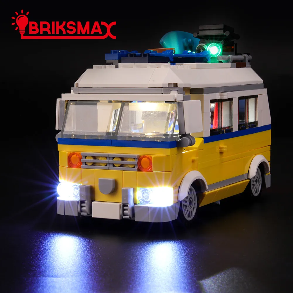 BriksMax комплект света для Creator Sunshine Surfer Van строительные блоки комплект освещения совместим с 31079(не включает модель