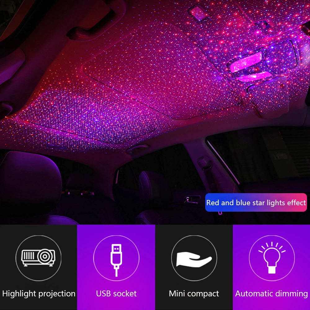 CARCTR звездное небо автомобильный интерьерный светильник атмосфера DJ RGB Музыка