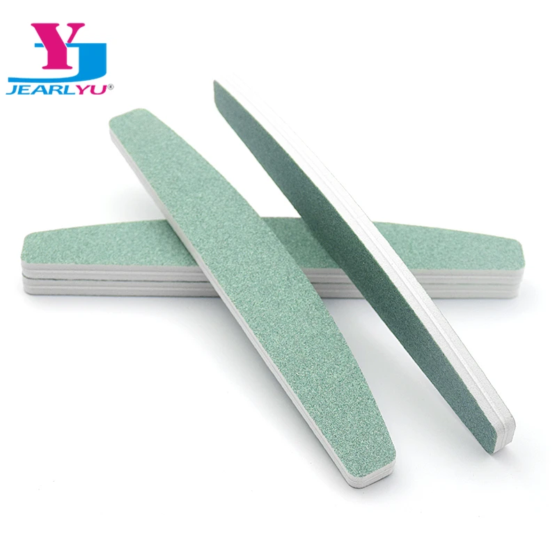 

50Pcs/lot Half Moon Nail File Sanding Block 120/180 Portable Pedicure Polish Washable Manicure Tool Bloc Polissoir Ongle Beauty