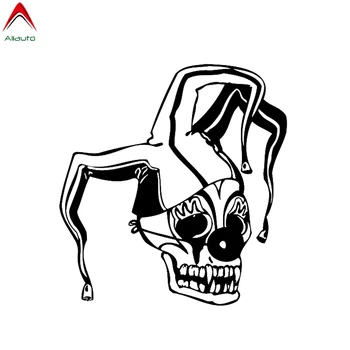 

Aliauto Cretive Car Sticker Jester Clown Skull Automobiles Motorcycle Accessories Vinyl Decal for Porsche Mazda 6 Lada,14cm*13cm