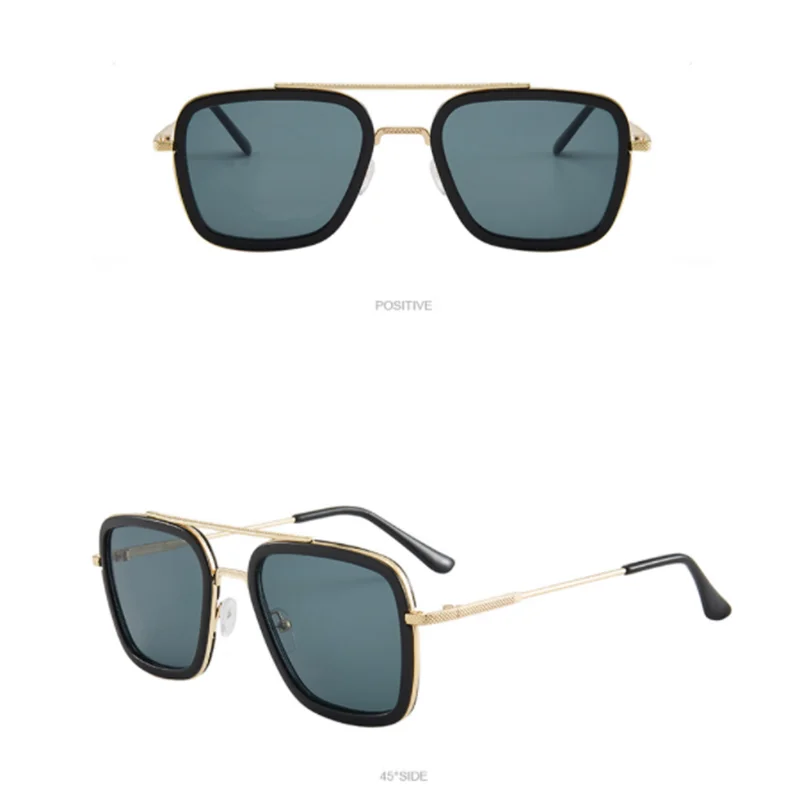 Metal square frame sunglasses for men Black chameleon both and women Low price wholesale | Аксессуары для одежды